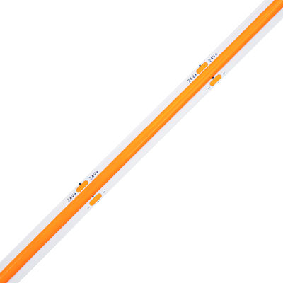 DC24V COB LED স্ট্রিপ লাইট COB LED স্ট্রিপ লাইট 8 মিমি প্রস্থ অ্যাম্বার রঙ LED স্ট্রিপ